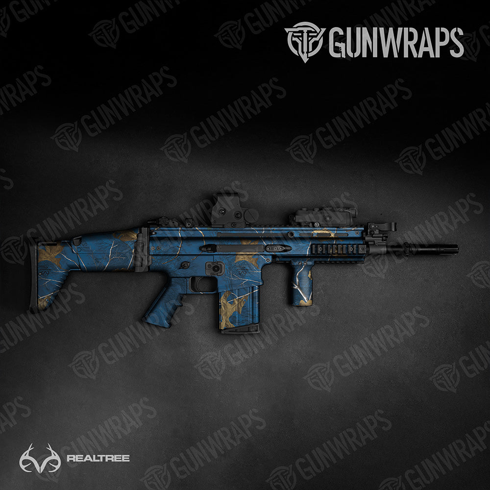 Tactical Realtree XTRA Colors Blue Camo Gun Skin Vinyl Wrap