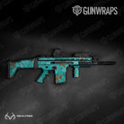 Tactical Realtree XTRA Colors Tiffany Blue Camo Gun Skin Vinyl Wrap