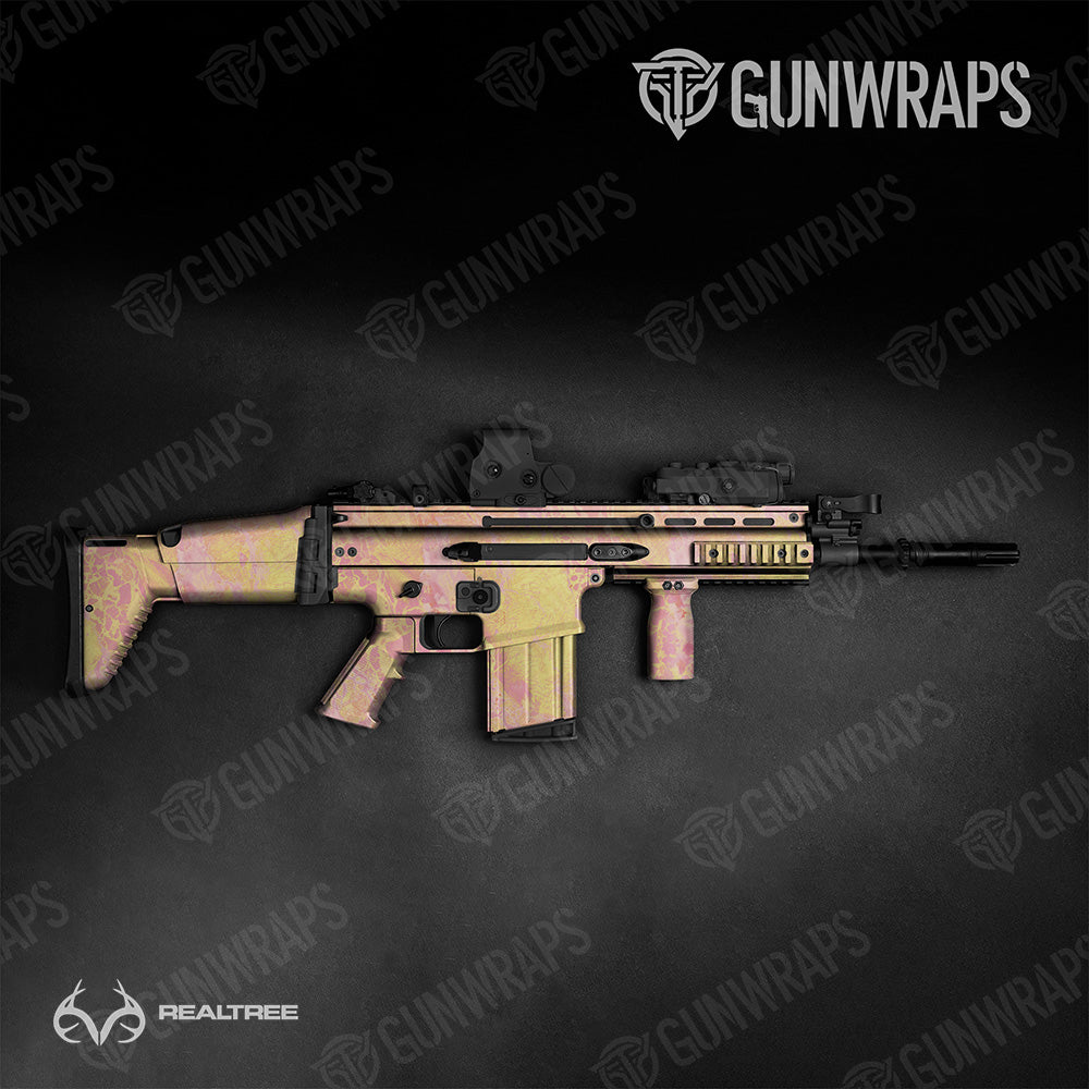 Tactical Realtree WAV3 Strawberry Lemonade Camo Gun Skin Vinyl Wrap