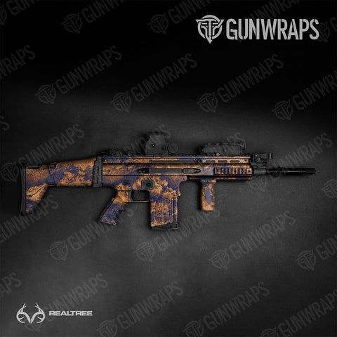 Orange Tactical Gun Skin Vinyl Wraps