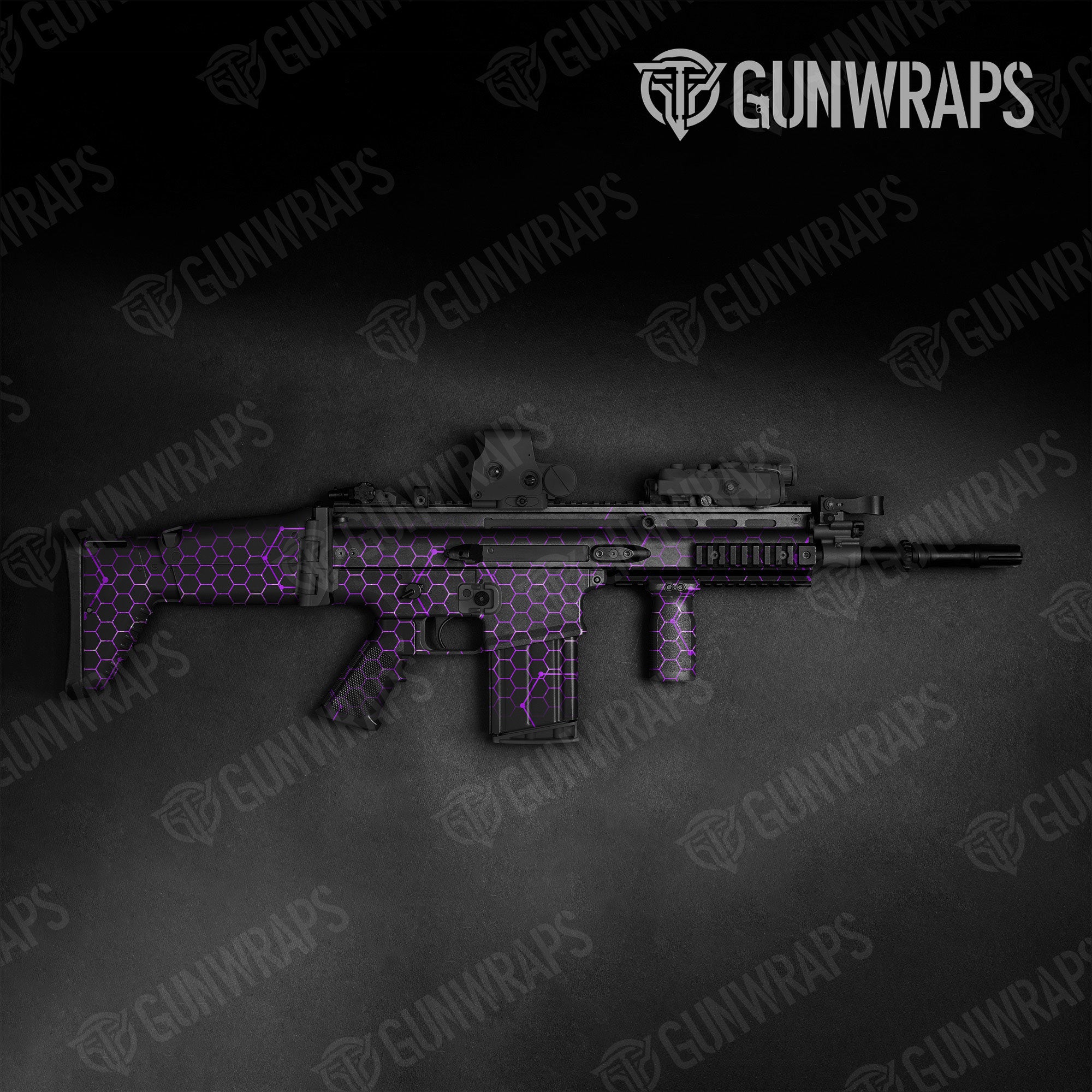 Vivid Hex Purple Gun Skin Vinyl Wrap