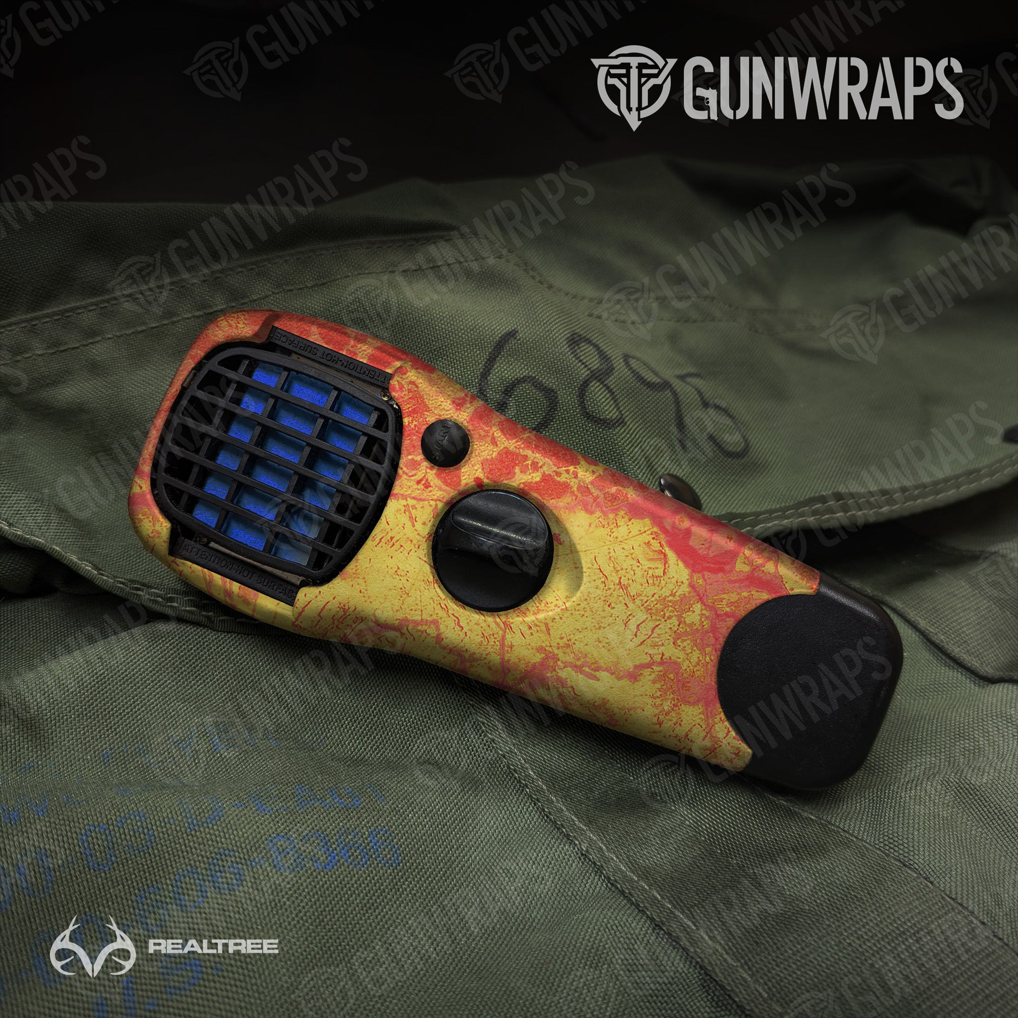 Thermacell Realtree WAV3 Solar Blaze Camo Gun Skin Vinyl Wrap