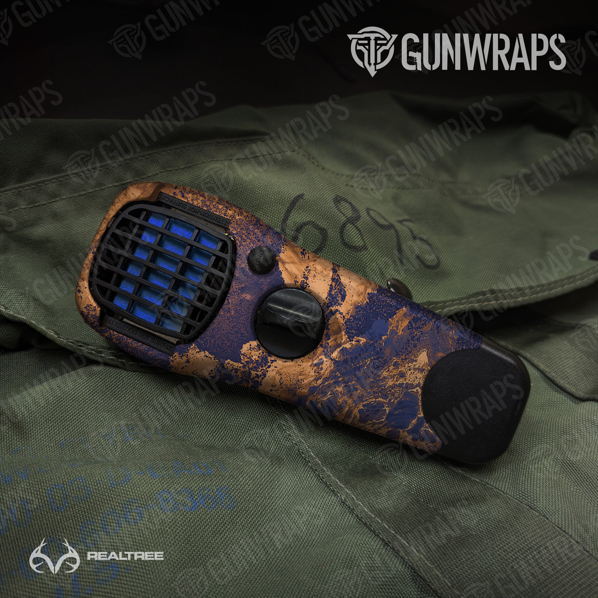 Thermacell Realtree XTREME Spiced Navy Camo Gun Skin Vinyl Wrap