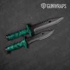 Knife Toadaflage Teal Camo Gun Skin Vinyl Wrap