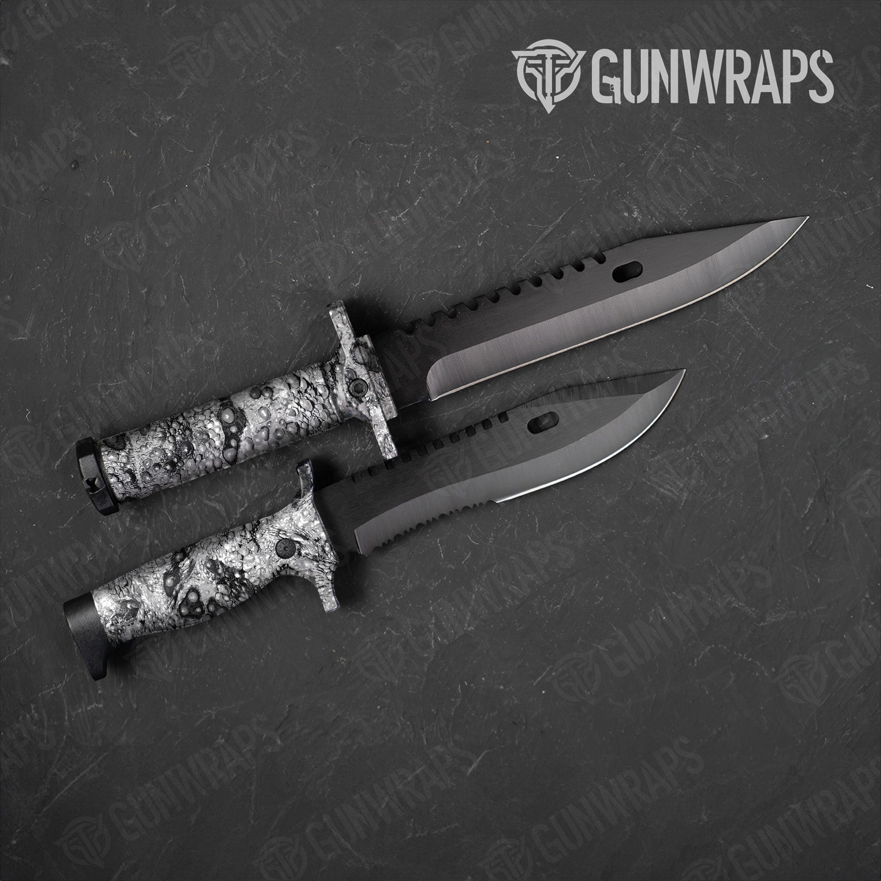 Knife Toadaflage White Camo Gun Skin Vinyl Wrap