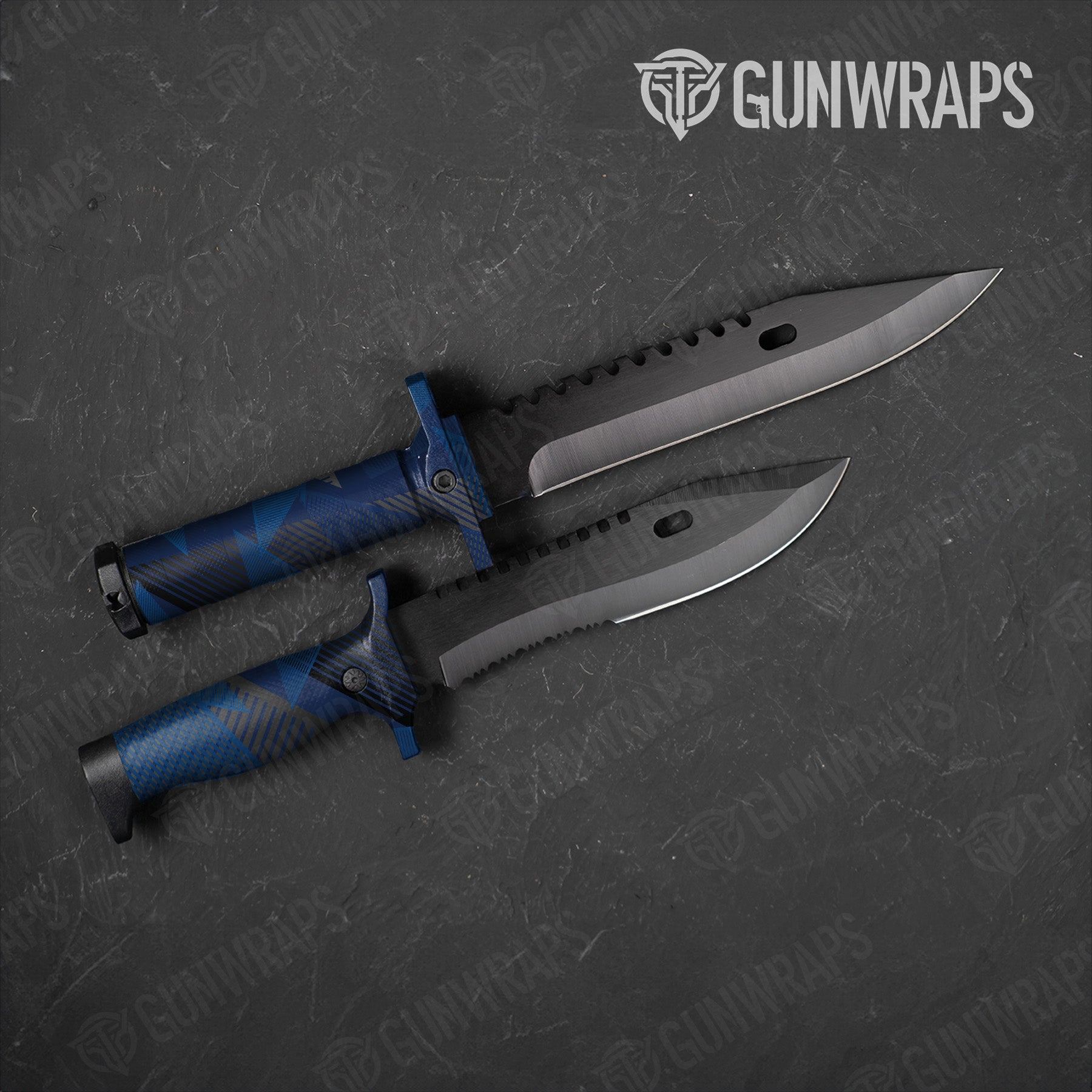 Knife Trigon Elite Blue Gun Skin Pattern