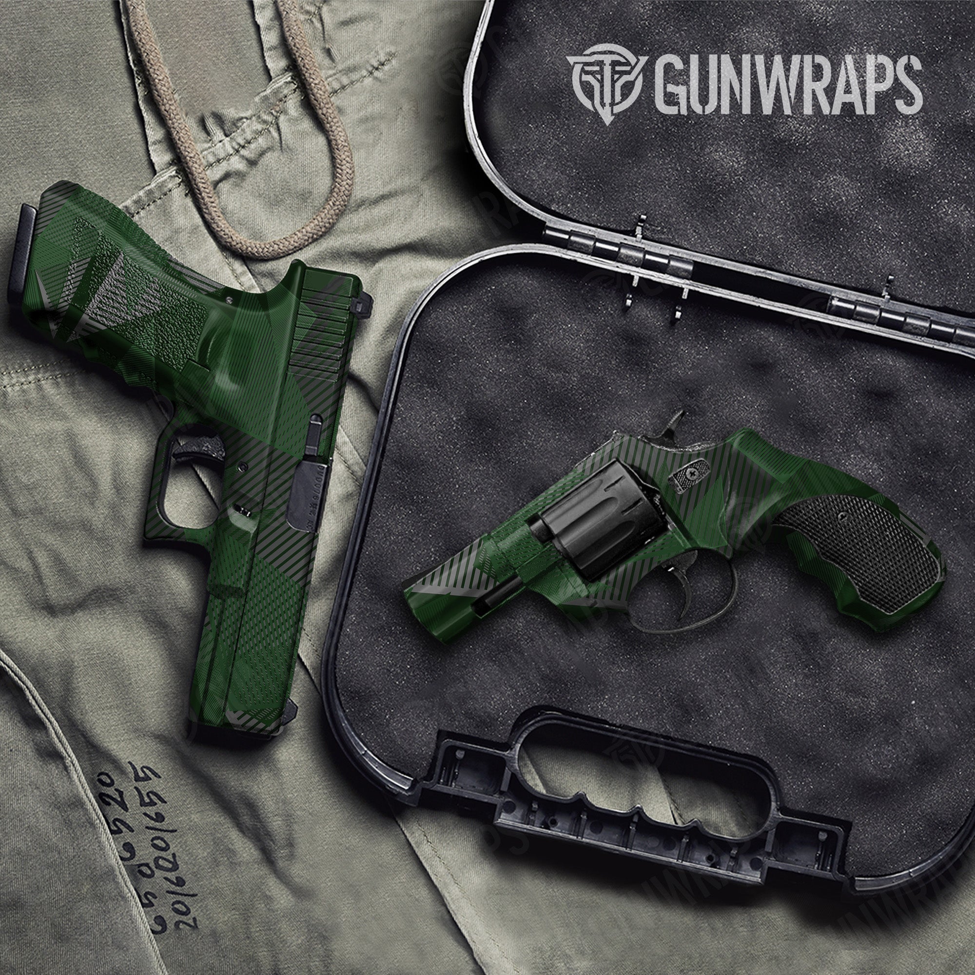 Pistol & Revolver Trigon Elite Green Gun Skin Pattern