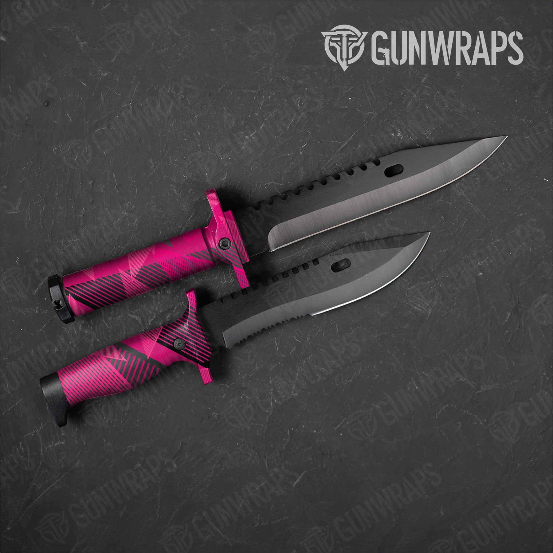 Knife Trigon Elite Magenta Gun Skin Pattern