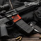 AR 15 Mag Well Trigon Elite Orange Gun Skin Pattern