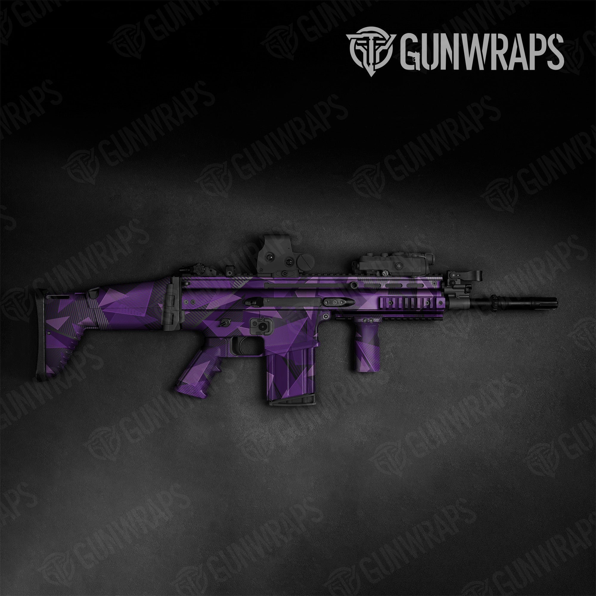 Tactical Trigon Elite Purple Gun Skin Pattern