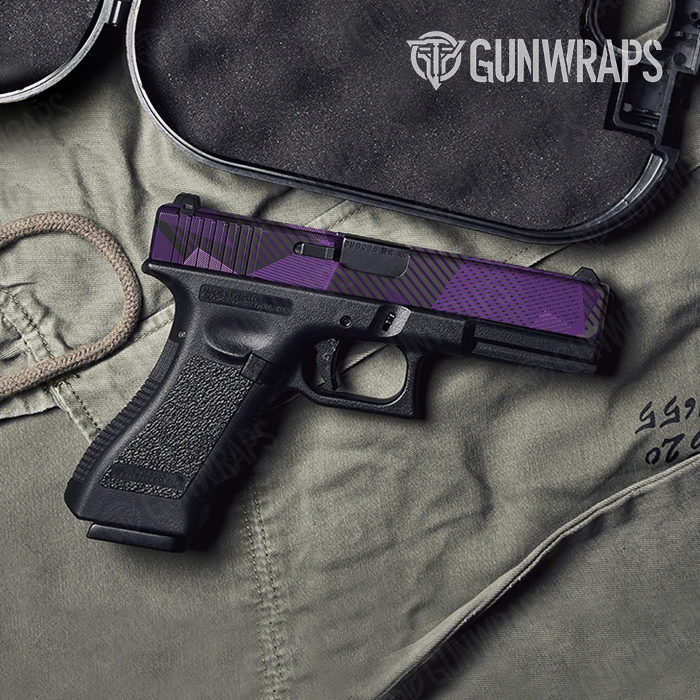 Pistol Slide Trigon Elite Purple Gun Skin Pattern