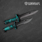 Knife Trigon Elite Tiffany Blue Gun Skin Vinyl Wrap