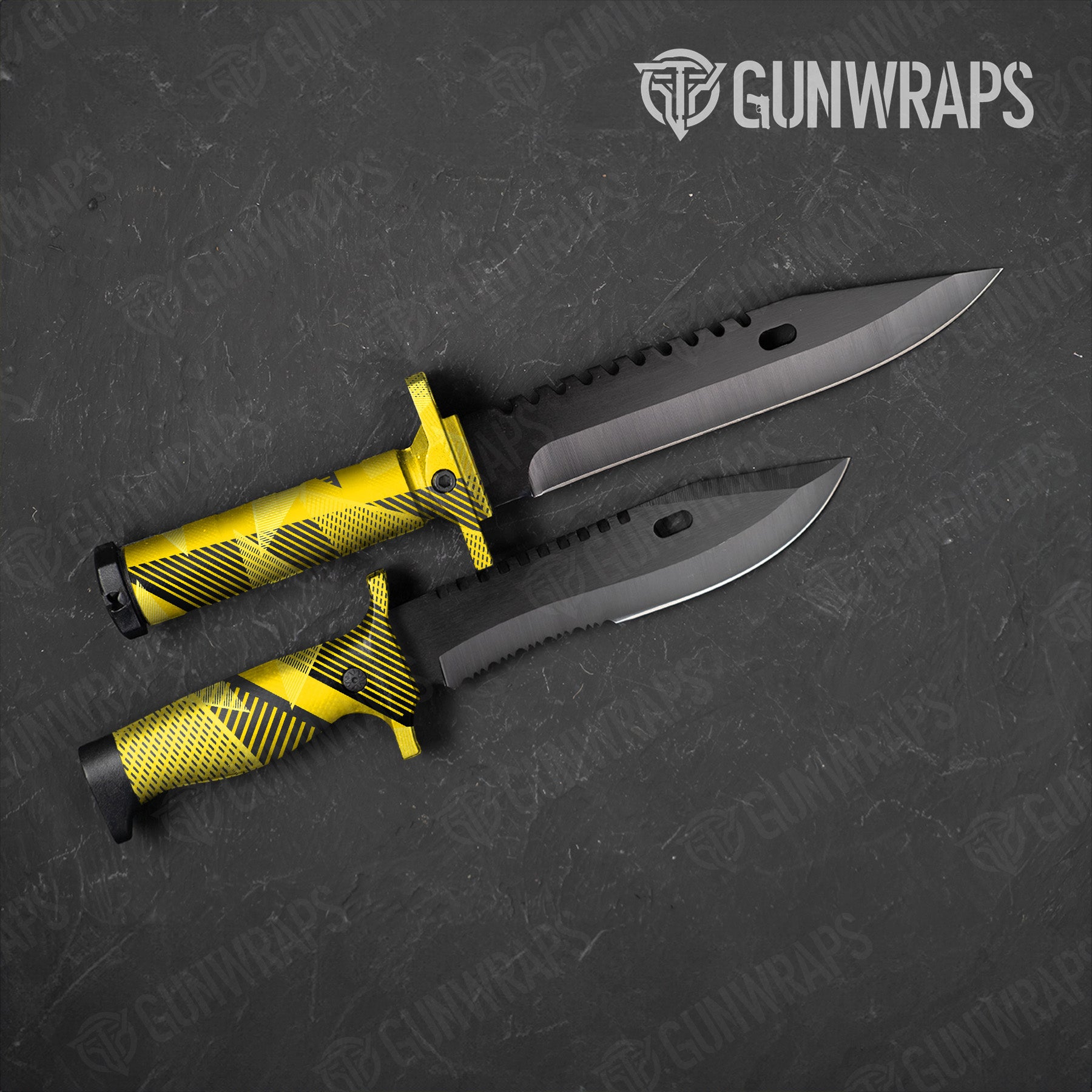 Knife Trigon Elite Yellow Gun Skin Vinyl Wrap