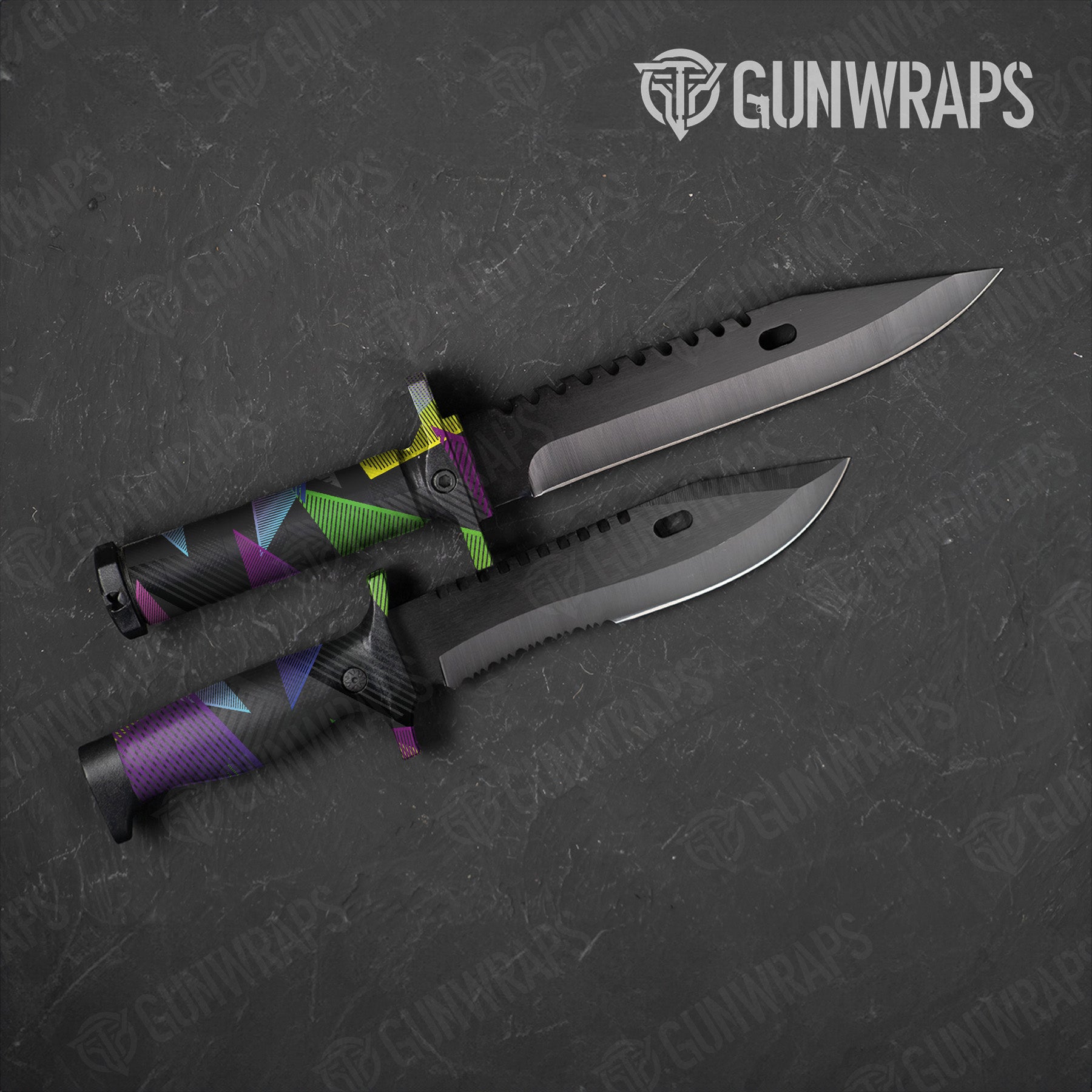 Knife Trigon Elite Retro Gun Skin Vinyl Wrap