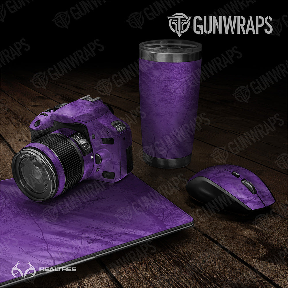 Realtree Fishing Purple Universal Sheet Gear Skin Vinyl Wrap