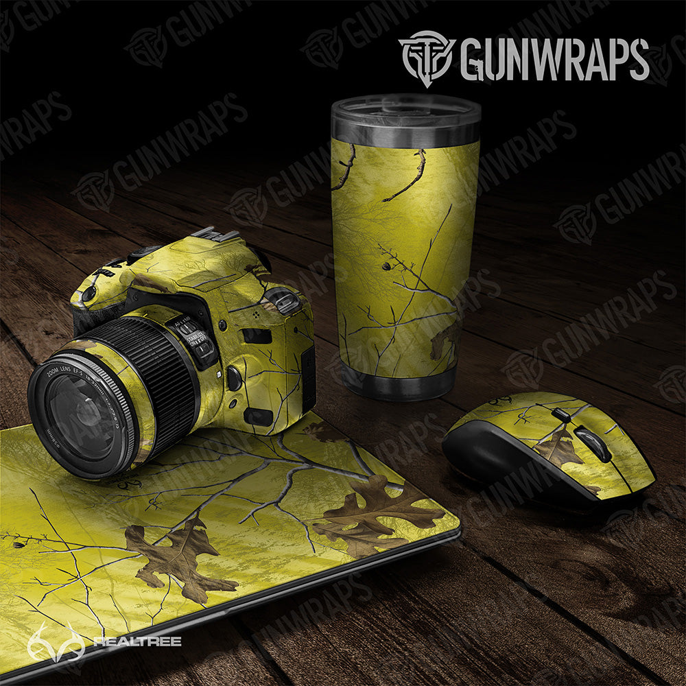 Realtree XTRA Colors Yellow Universal Sheet Gear Skin Vinyl Wrap