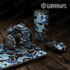Old School Duck Baby Blue  Gun Skin Vinyl Wrap