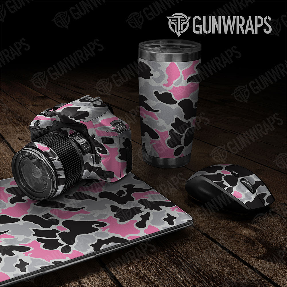 Old School Duck Pink Tiger  Gun Skin Vinyl Wrap