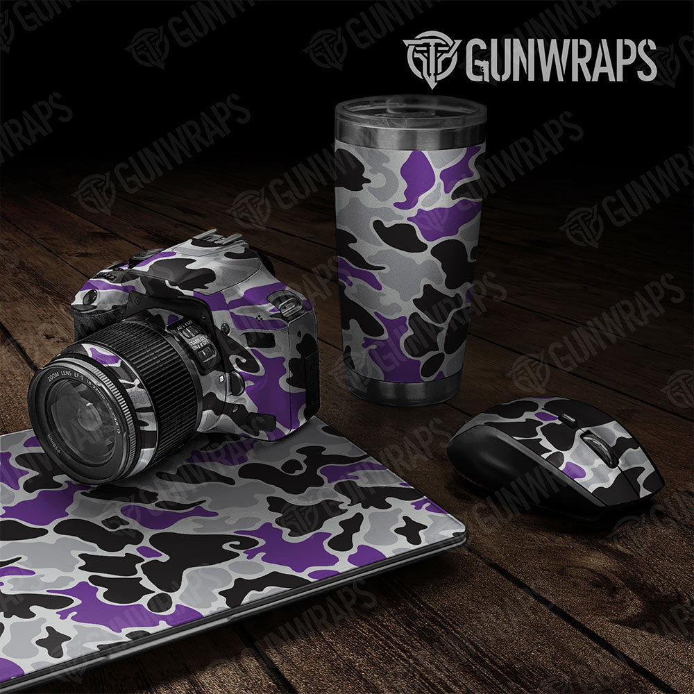 Old School Duck Purple Tiger  Gun Skin Vinyl Wrap