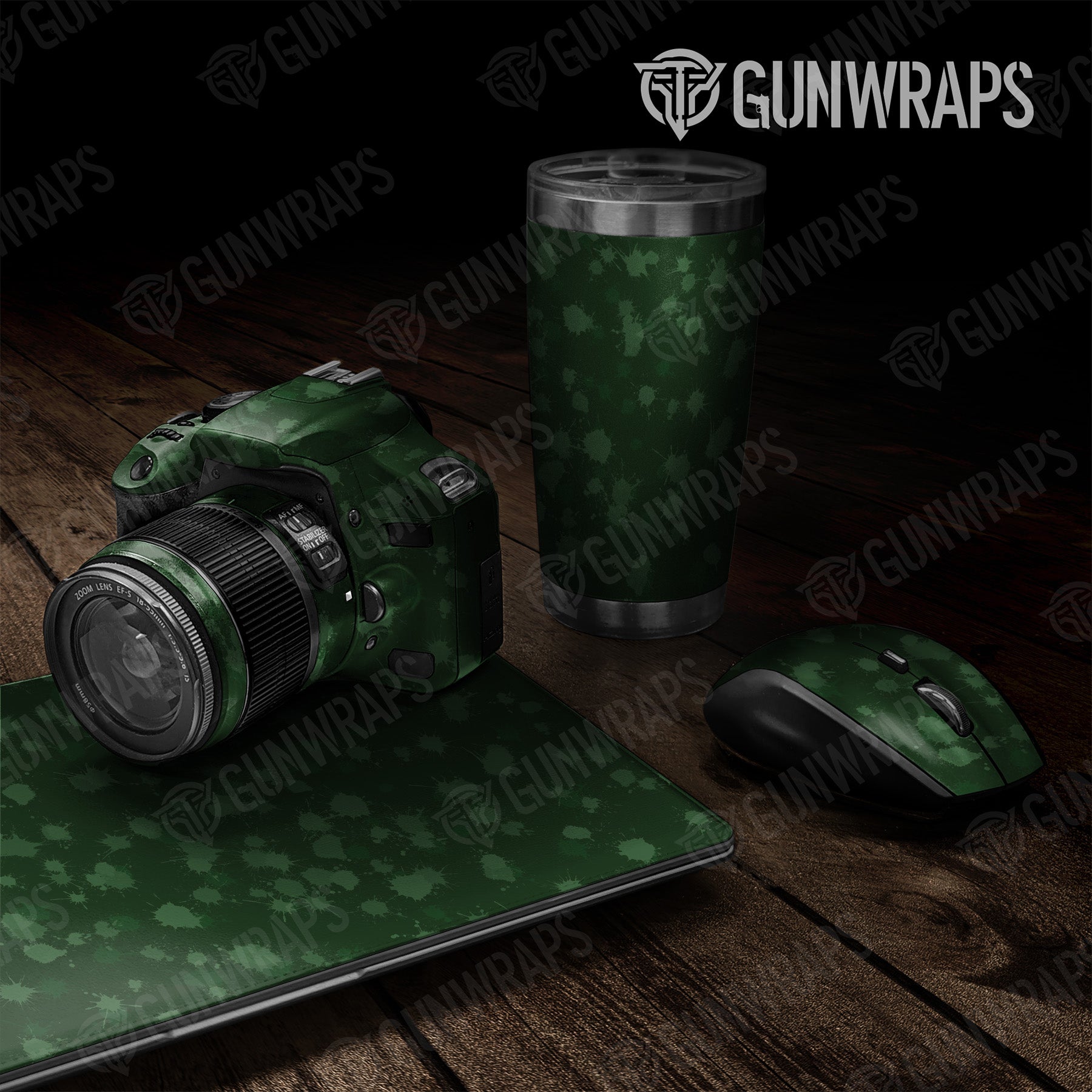 Universal Sheet Paintball Elite Green Gun Skin Vinyl Wrap