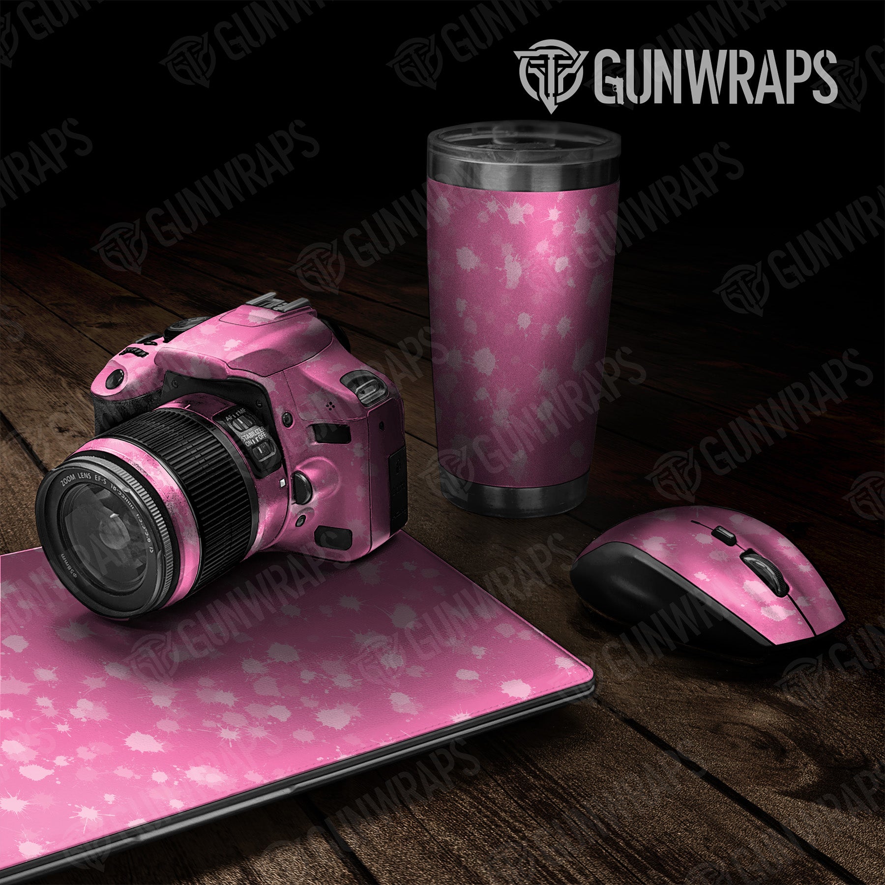 Universal Sheet Paintball Elite Pink Gun Skin Vinyl Wrap