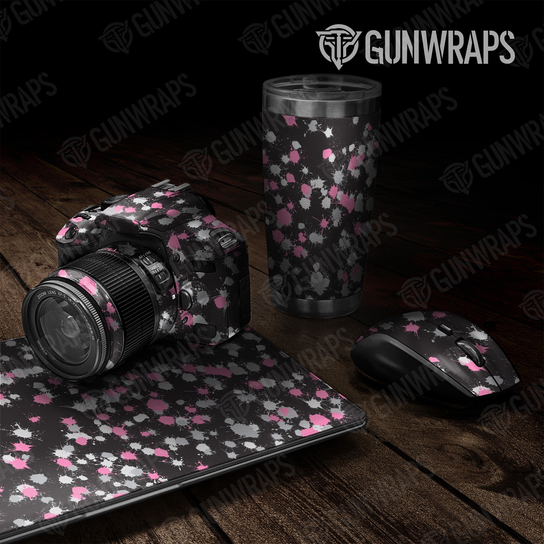 Universal Sheet Paintball Pink Tiger Gun Skin Vinyl Wrap