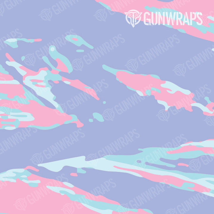 AR 15 Mag Well Vietnam Tiger Stripe Cotton Candy Gun Skin Pattern