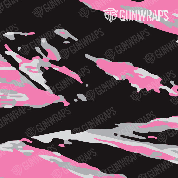 AR 15 Mag Well Vietnam Tiger Stripe Pink Tiger Gun Skin Pattern