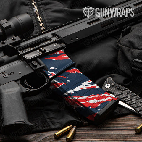 Vietnam Tiger Stripe AR-15 Mag & Mag Well Gun Skin Vinyl Wraps