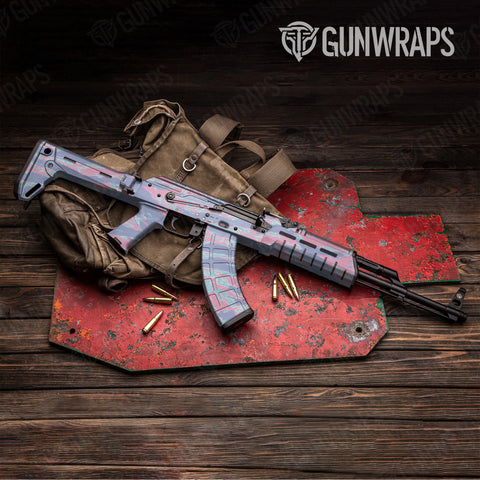 Purple AK-47 Gun Skin Vinyl Wraps