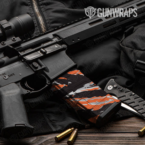 Orange AR-15 Mag Gun Skin Vinyl Wraps