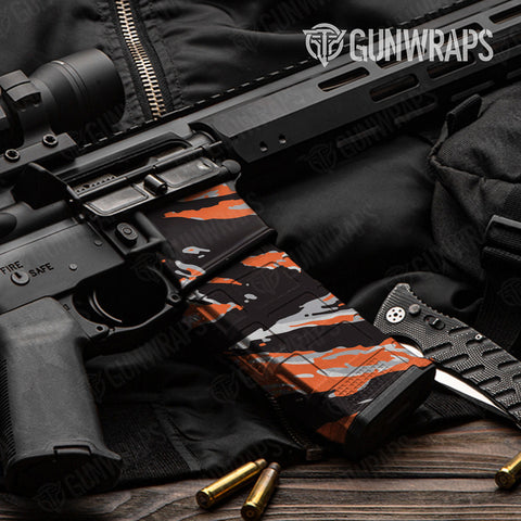 Black AR-15 Mag & Well Gun Skin Vinyl Wraps