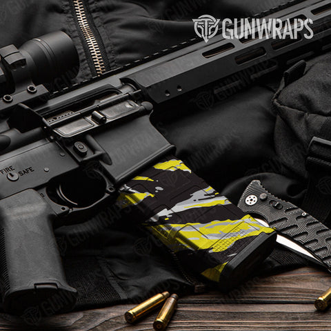 Yellow AR-15 Mag Gun Skin Vinyl Wraps