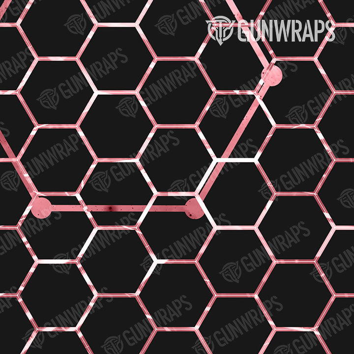 AR 15 Vivid Hex Pink Gun Skin Pattern