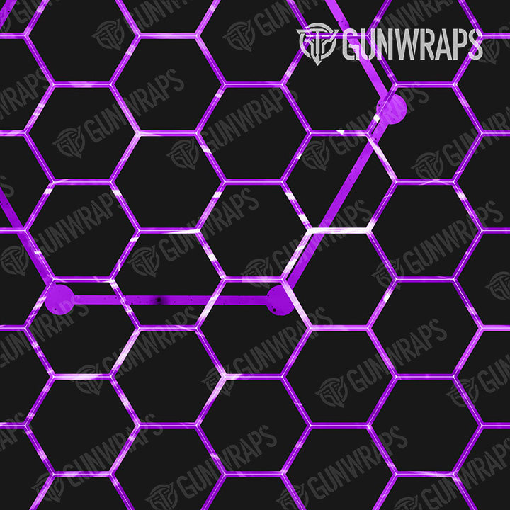 Knife Vivid Hex Purple Gear Skin Pattern