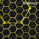 Pistol Slide Vivid Hex Yellow Gun Skin Pattern