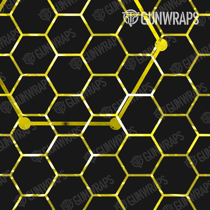 AR 15 Vivid Hex Yellow Gun Skin Pattern