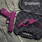 Pistol & Revolver Hex Electric Magenta Gun Skin Vinyl Wrap