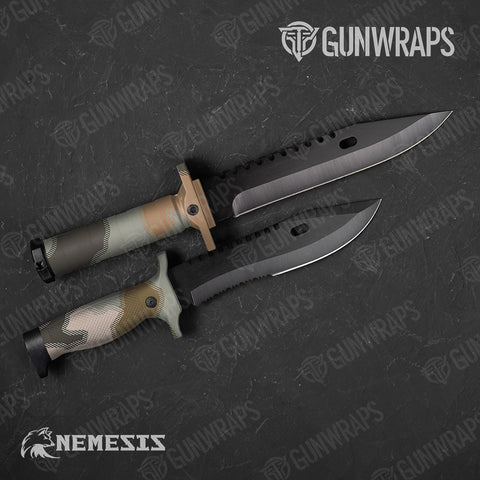 Tan Knife Gear Skin Vinyl Wraps