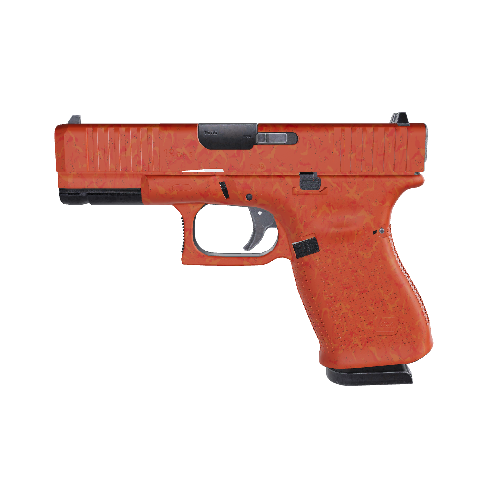 Pistol & Revolver Battle Storm Elite Orange Camo Gun Skin