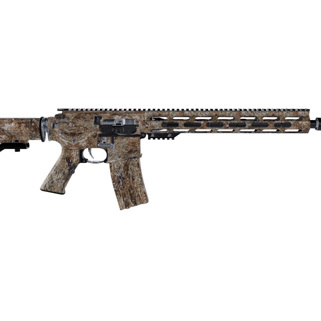 AR 15 Stone Tuscan Brown Granite Gun Skin