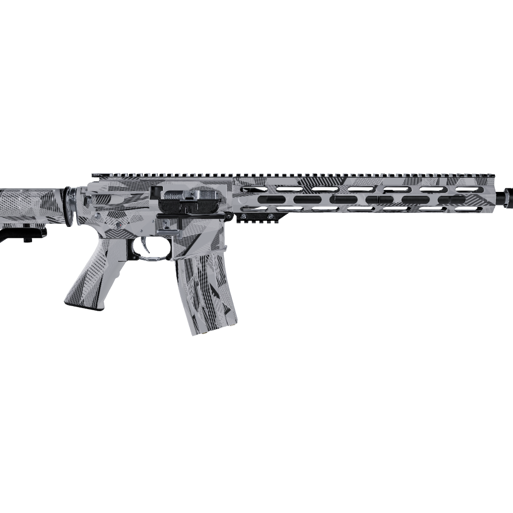 AR 15 Trigon Elite White Gun Skin