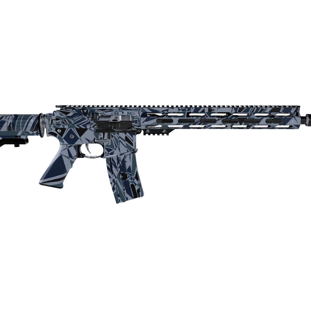 AR 15 Sharp Navy Camo Gun Skin