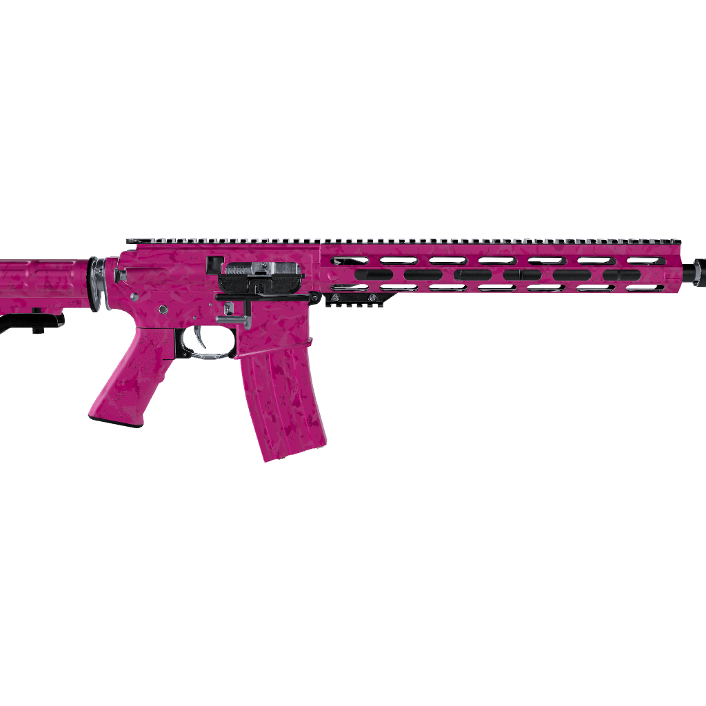 AR 15 Battle Storm Elite Magenta Camo Gun Skin