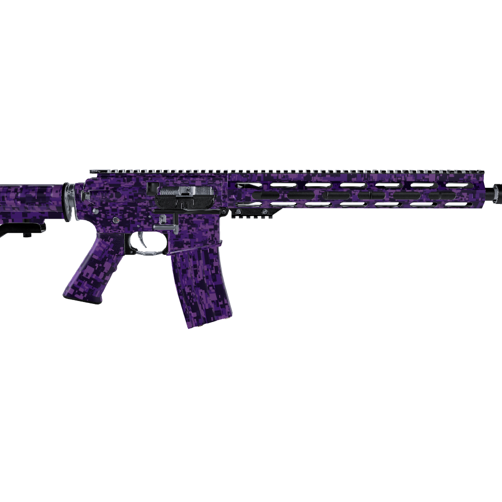 AR 15 Digital Elite Purple Camo Gun Skin 