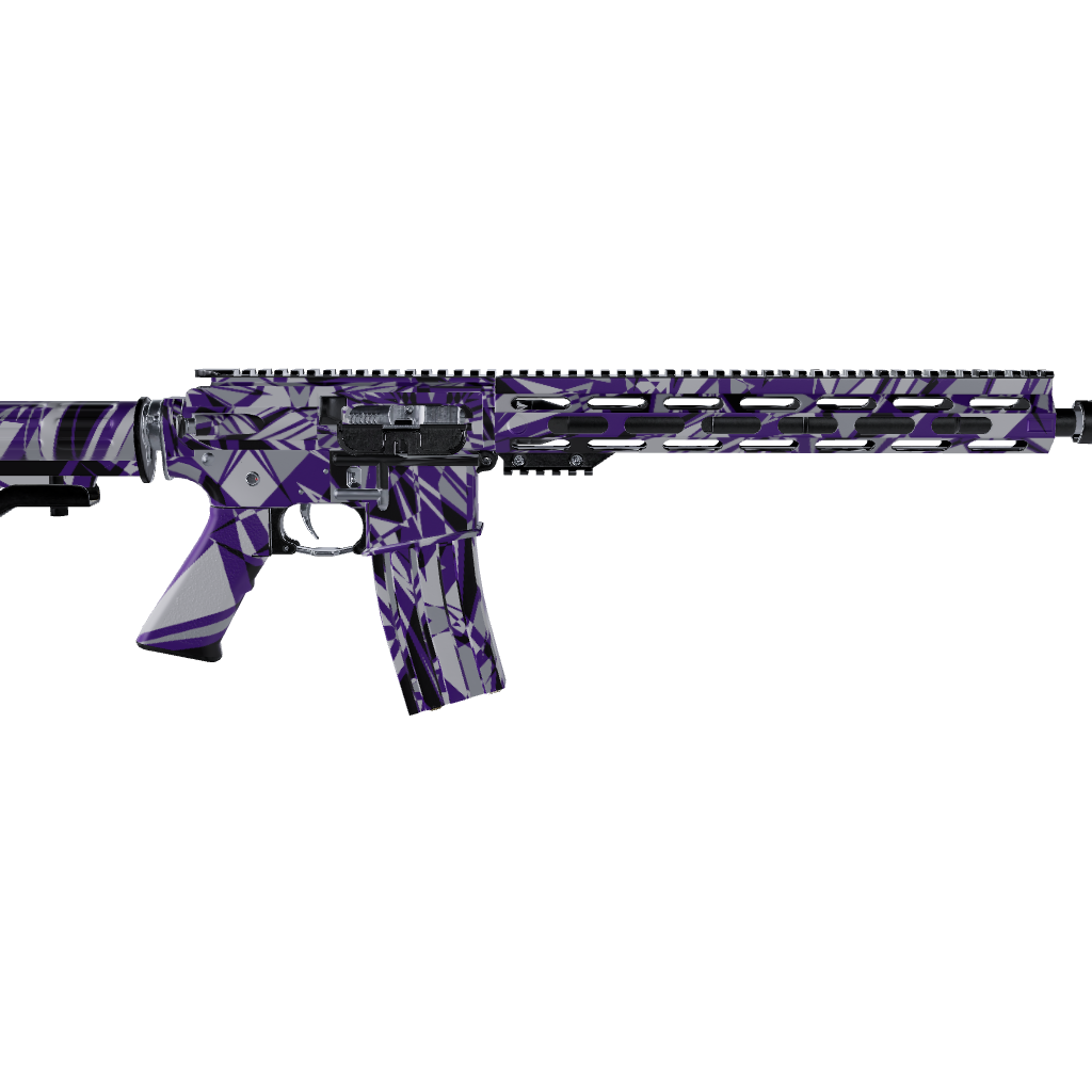 AR 15 Sharp Purple Tiger Camo Gun Skin