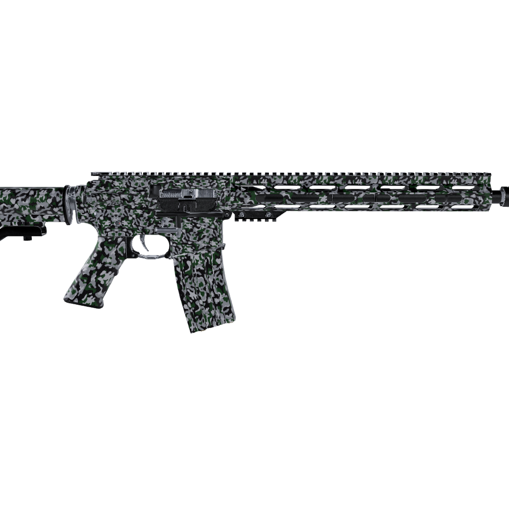 AR 15 Classic Green Tiger Camo Gun Skin