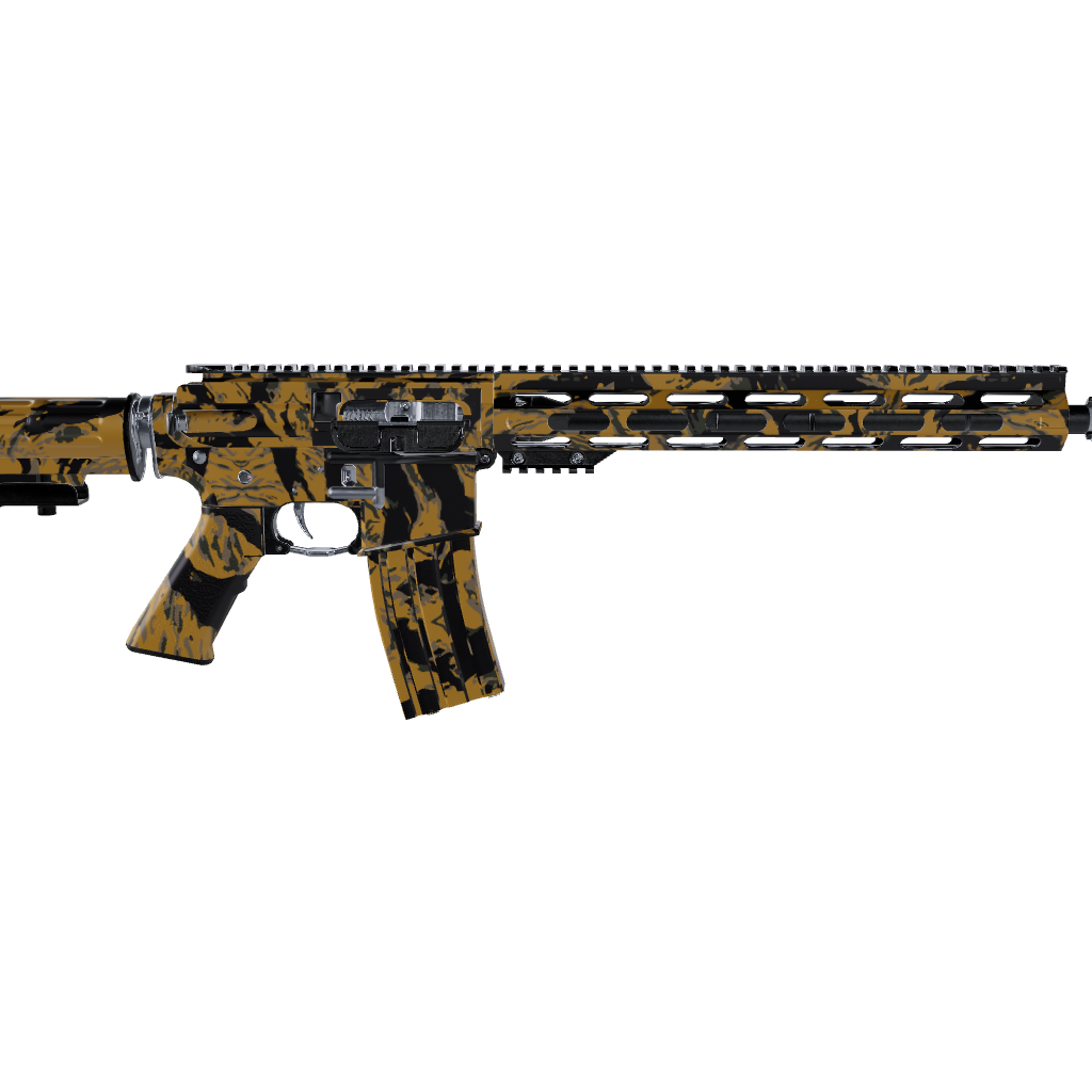 AR 15 Vietnam Tiger Stripe Militant Yellow Gun Skin