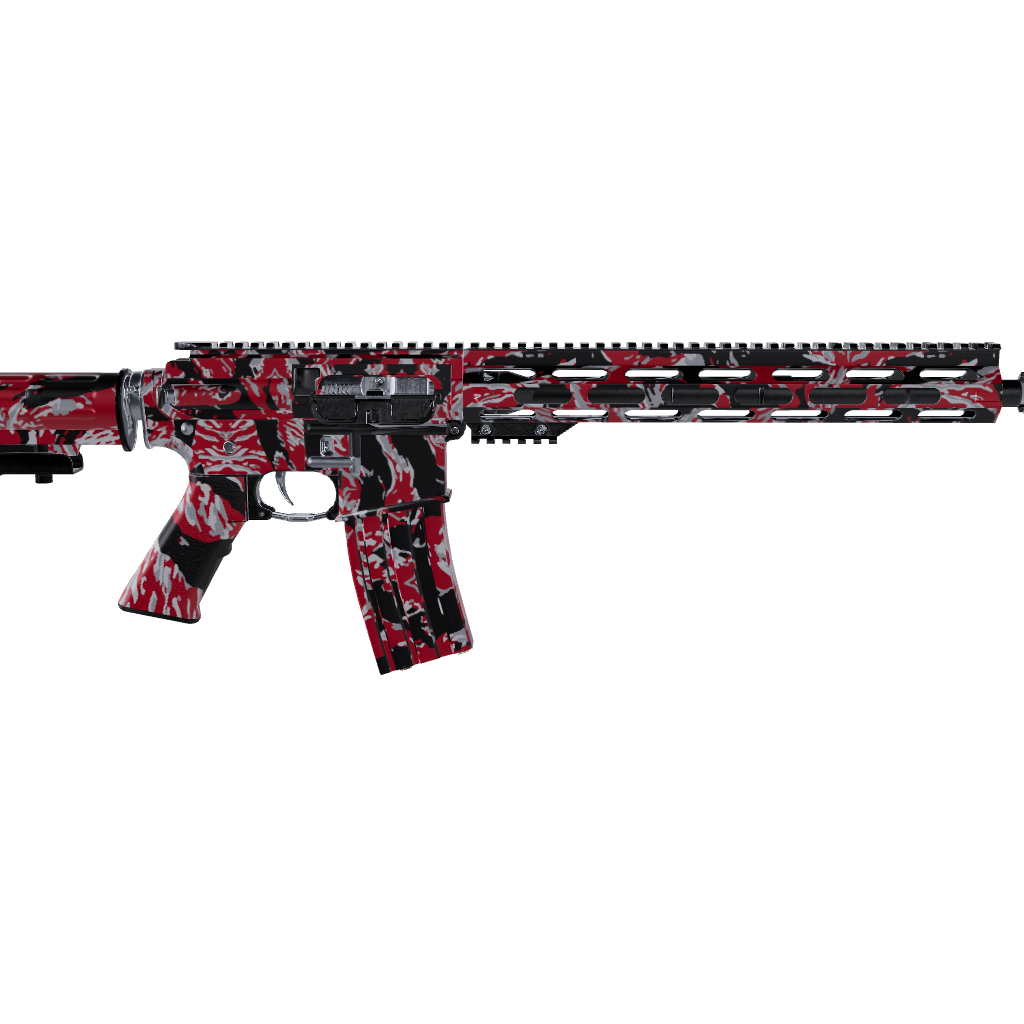 AR 15 Vietnam Tiger Stripe Red Tiger Gun Skin