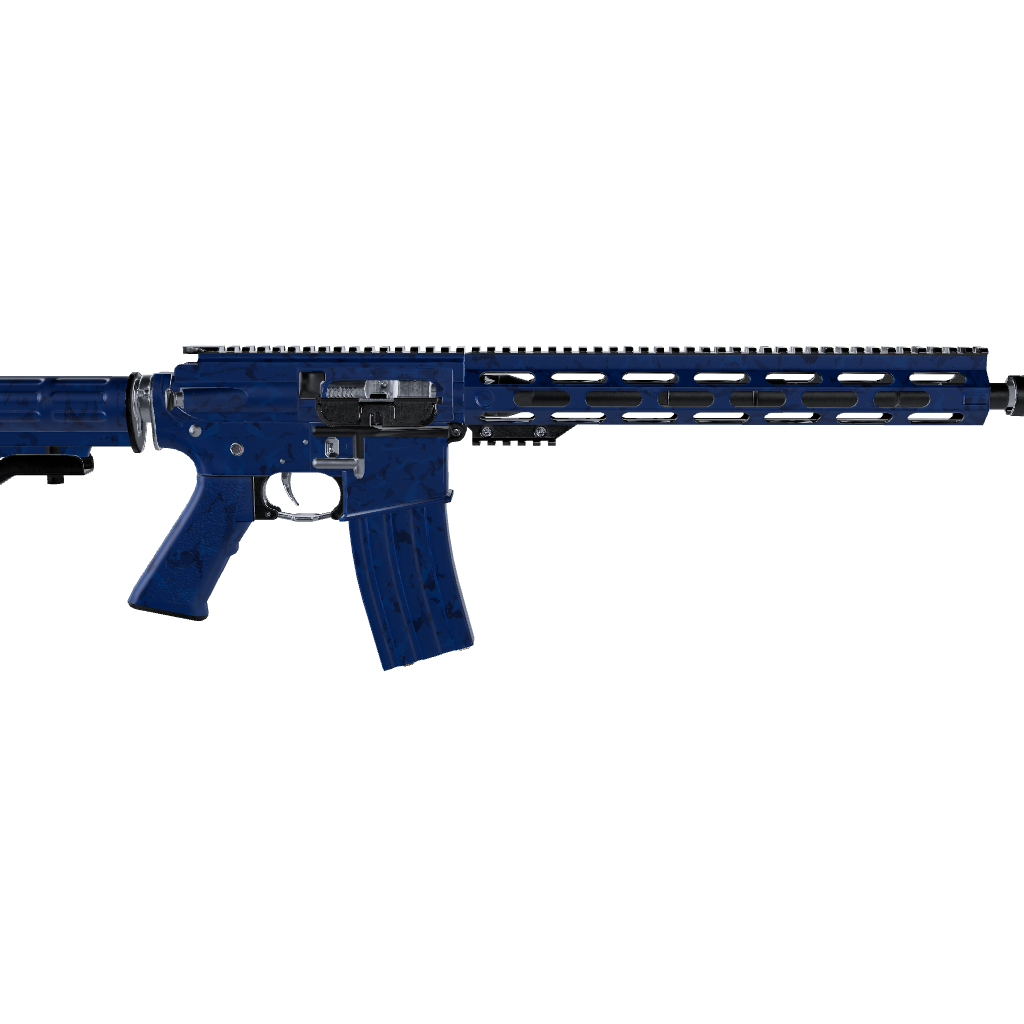 AR 15 Battle Storm Elite Blue Camo Gun Skin